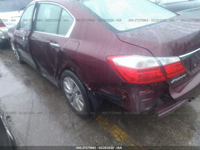 1HGCR2F8XDA212031 - 2013 HONDA ACCORD EXL Maroon photo 6