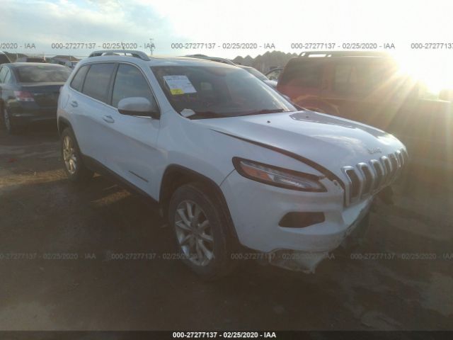 1C4PJLDSXEW148024 - 2014 JEEP CHEROKEE LIMITED White photo 1