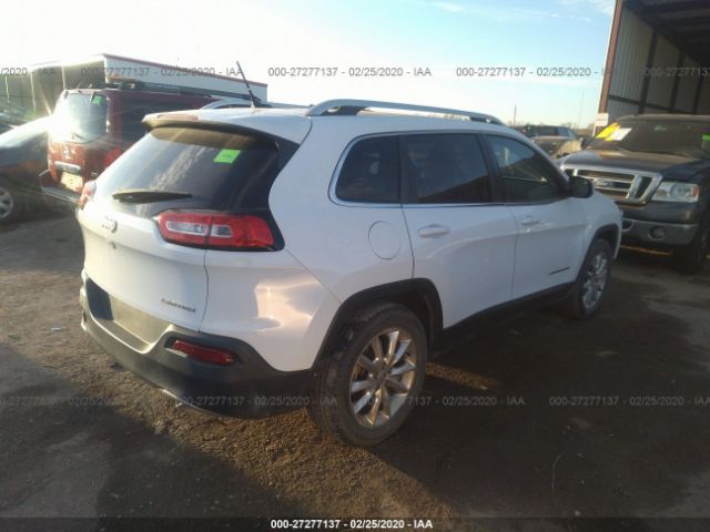 1C4PJLDSXEW148024 - 2014 JEEP CHEROKEE LIMITED White photo 4