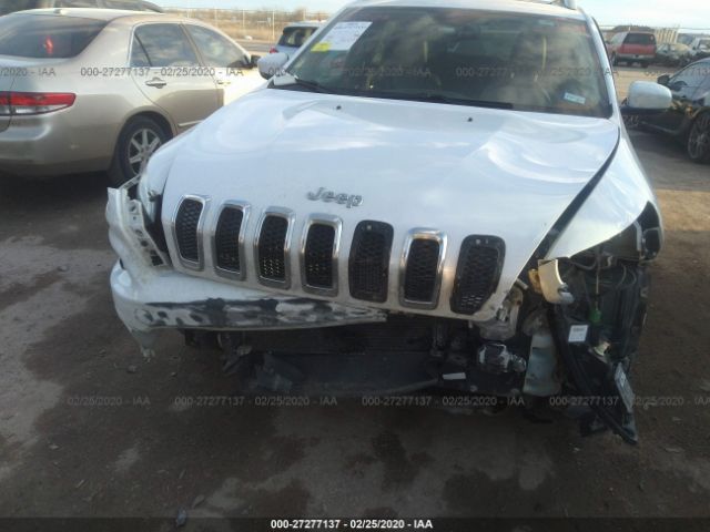 1C4PJLDSXEW148024 - 2014 JEEP CHEROKEE LIMITED White photo 6