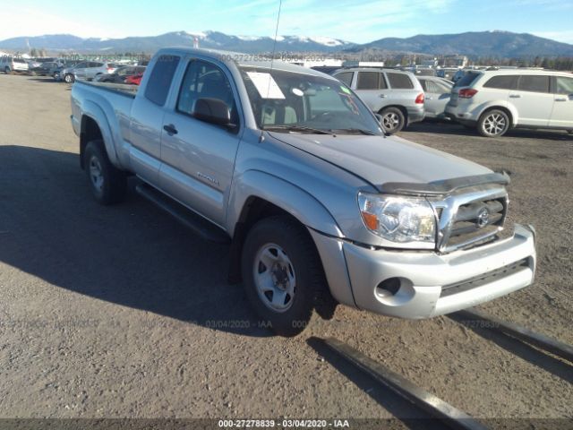 5TEUX42N18Z530762 - 2008 TOYOTA TACOMA ACCESS CAB ვერცხლისფერი ფოტო 1