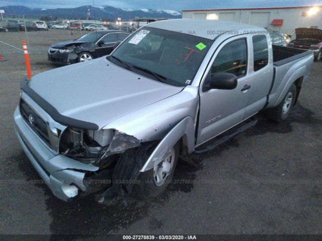 5TEUX42N18Z530762 - 2008 TOYOTA TACOMA ACCESS CAB ვერცხლისფერი ფოტო 2
