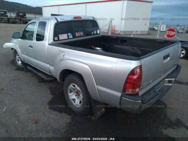 5TEUX42N18Z530762 - 2008 TOYOTA TACOMA ACCESS CAB ვერცხლისფერი ფოტო 3