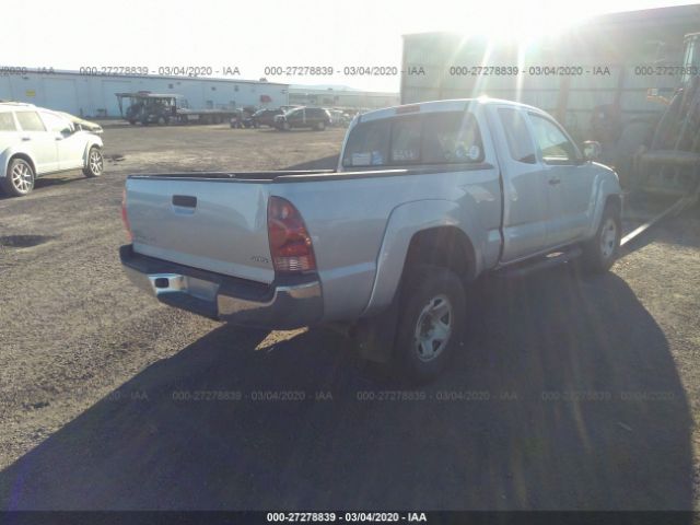 5TEUX42N18Z530762 - 2008 TOYOTA TACOMA ACCESS CAB ვერცხლისფერი ფოტო 4