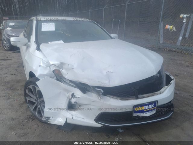 1HGCT2B84DA001561 - 2013 HONDA ACCORD EXL White photo 6