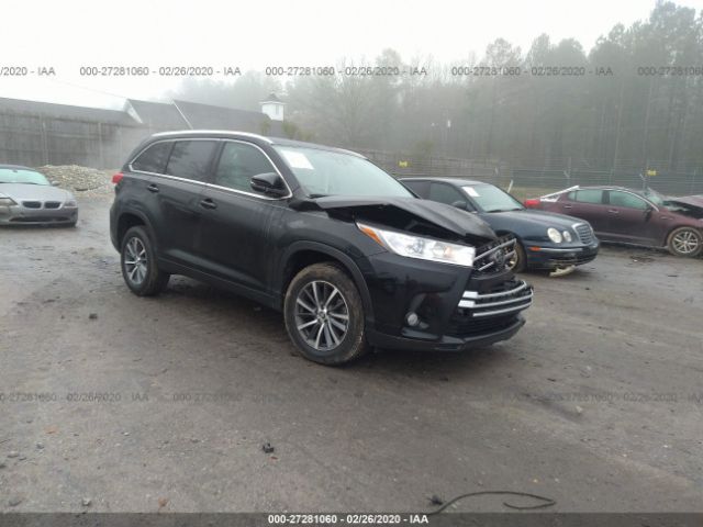 5TDKZRFH7KS553678 - 2019 TOYOTA HIGHLANDER SE/XLE Black photo 1