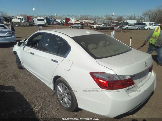 1HGCR2F89EA077299 - 2014 HONDA ACCORD EXL White photo 3