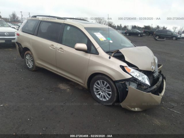 5TDYK3DC8ES413856 - 2014 TOYOTA SIENNA XLE/LIMITED Champagne photo 1