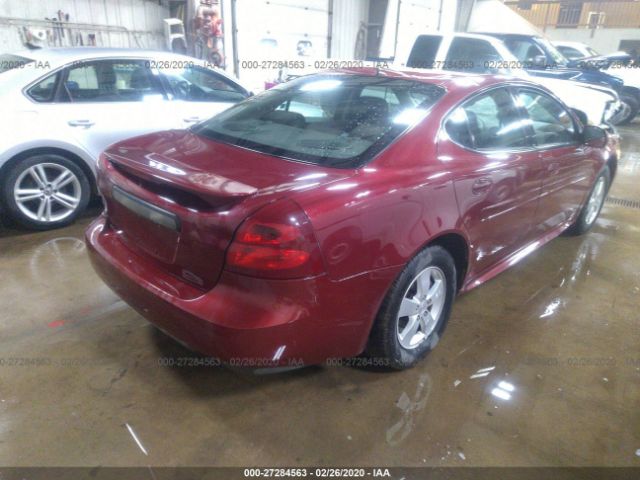 2G2WP552781141228 - 2008 PONTIAC GRAND PRIX  Burgundy photo 4