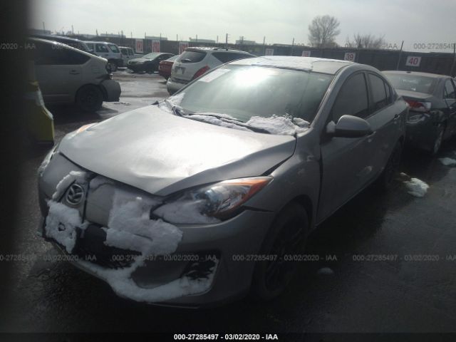 JM1BL1U79D1773952 - 2013 MAZDA 3 I Silver photo 2