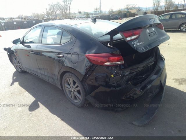 5NPD84LF3HH204405 - 2017 HYUNDAI ELANTRA SE/VALUE/LIMITED Black photo 3