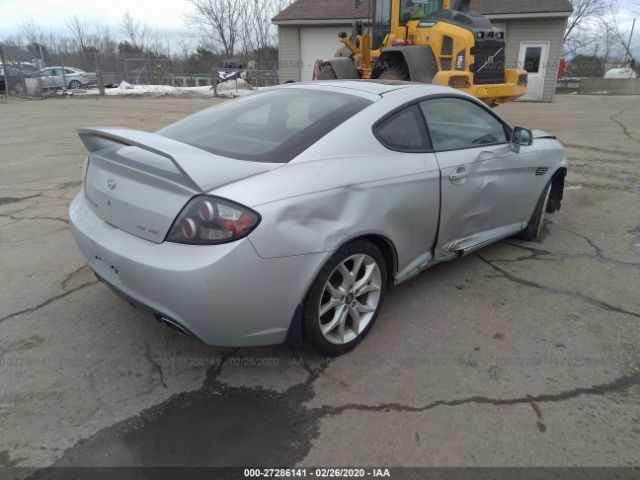 KMHHN66F97U239452 - 2007 HYUNDAI TIBURON GT/SE/GT LIMITED Silver photo 4