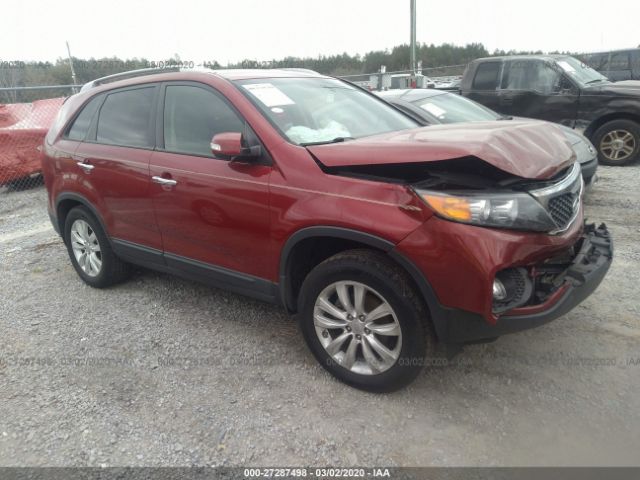 5XYKU4A16BG013201 - 2011 KIA SORENTO EX Red photo 1