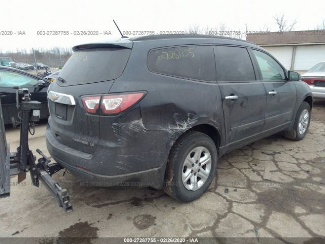 1GNKVFKD1FJ276985 - 2015 CHEVROLET TRAVERSE LS Blue photo 4