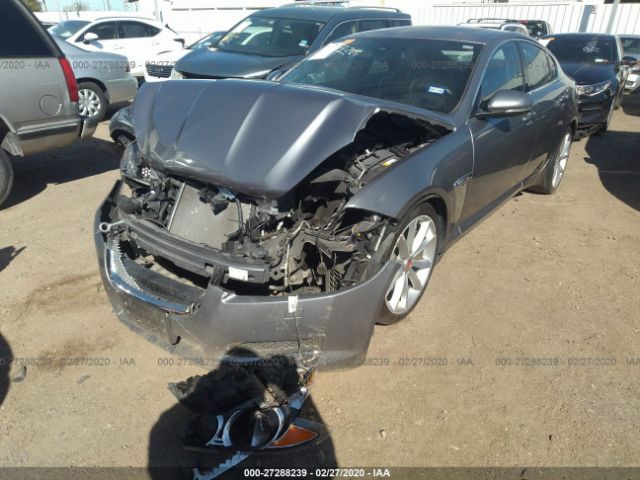 SAJWA0F78F8U57243 - 2015 JAGUAR XF 3.0 SPORT Gray photo 2