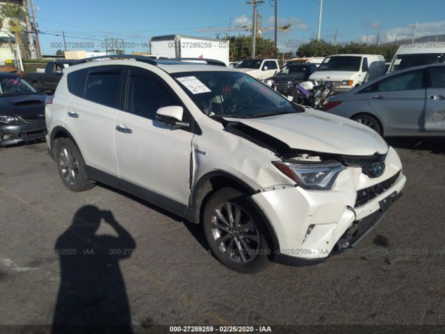 JTMDJREV9HD117233 - 2017 TOYOTA RAV4 HV LIMITED White photo 1