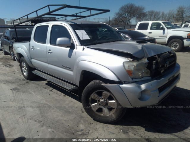 5TELU42N25Z122836 - 2005 TOYOTA TACOMA DOUBLE CAB Silver photo 1