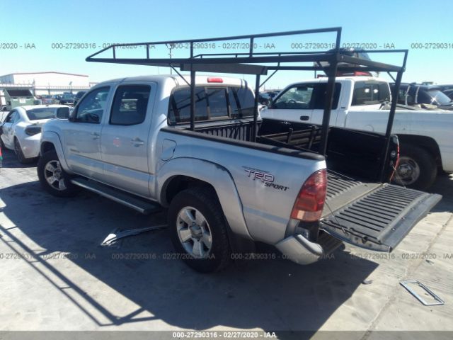 5TELU42N25Z122836 - 2005 TOYOTA TACOMA DOUBLE CAB Silver photo 3