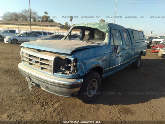 1FTEX15N4PKC00163 - 1993 FORD F150  Blue photo 2