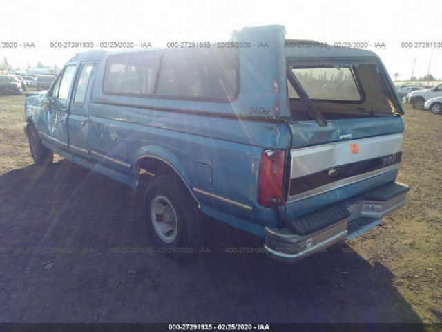 1FTEX15N4PKC00163 - 1993 FORD F150  Blue photo 3