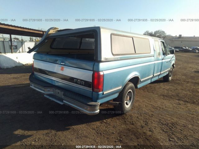 1FTEX15N4PKC00163 - 1993 FORD F150  Blue photo 4