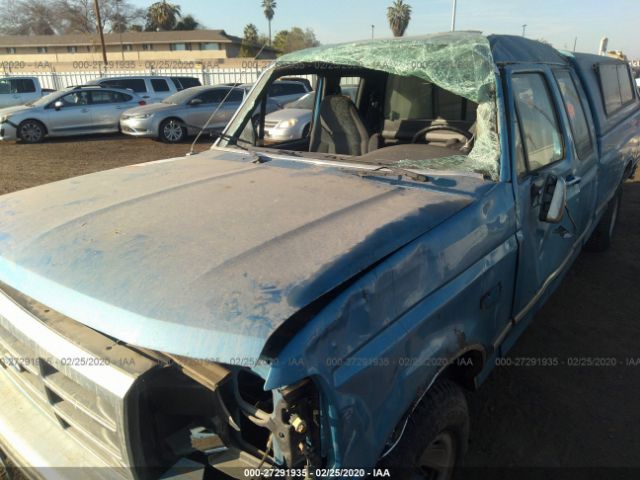 1FTEX15N4PKC00163 - 1993 FORD F150  Blue photo 6