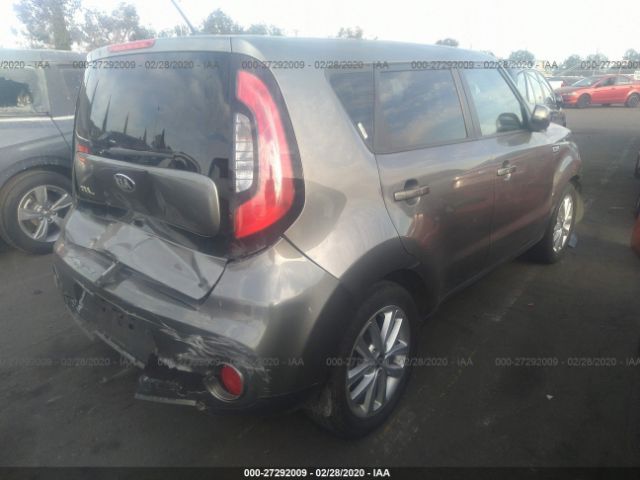 KNDJP3A50H7474822 - 2017 KIA SOUL + Gray photo 4