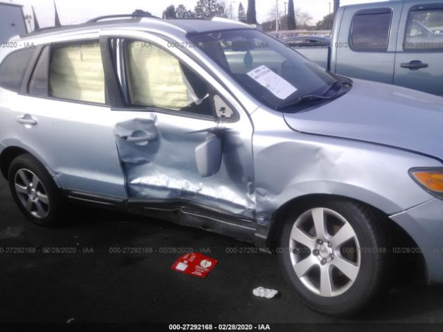 5NMSH13E77H018794 - 2007 HYUNDAI SANTA FE SE/LIMITED Light Blue photo 6