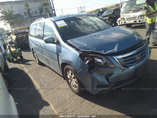 5FNRL3H48AB046220 - 2010 HONDA ODYSSEY EX Blue photo 1