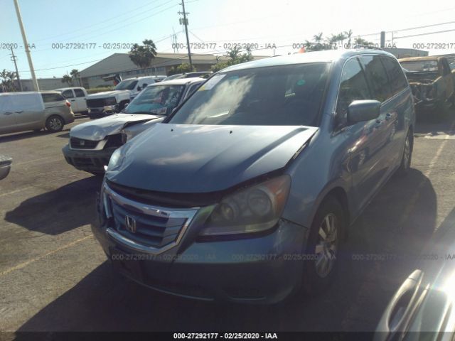 5FNRL3H48AB046220 - 2010 HONDA ODYSSEY EX Blue photo 2