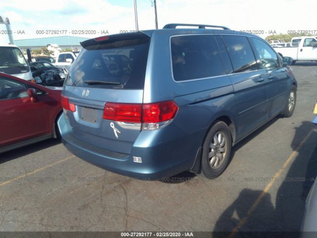 5FNRL3H48AB046220 - 2010 HONDA ODYSSEY EX Blue photo 4