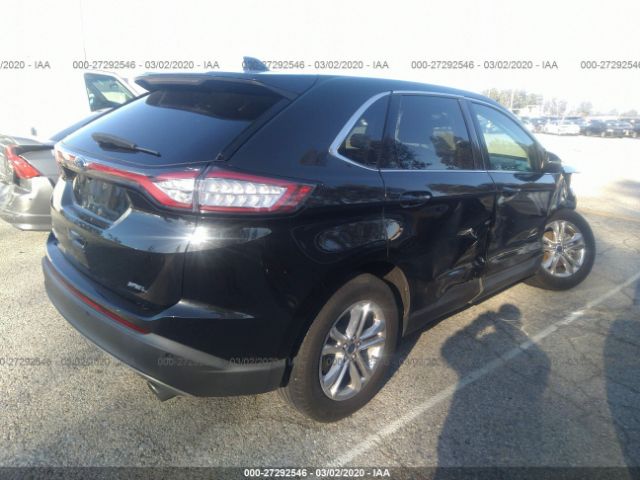 2FMTK3J81FBB12919 - 2015 FORD EDGE SEL Black photo 4