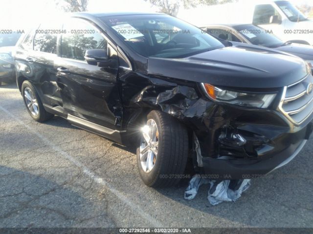 2FMTK3J81FBB12919 - 2015 FORD EDGE SEL Black photo 6