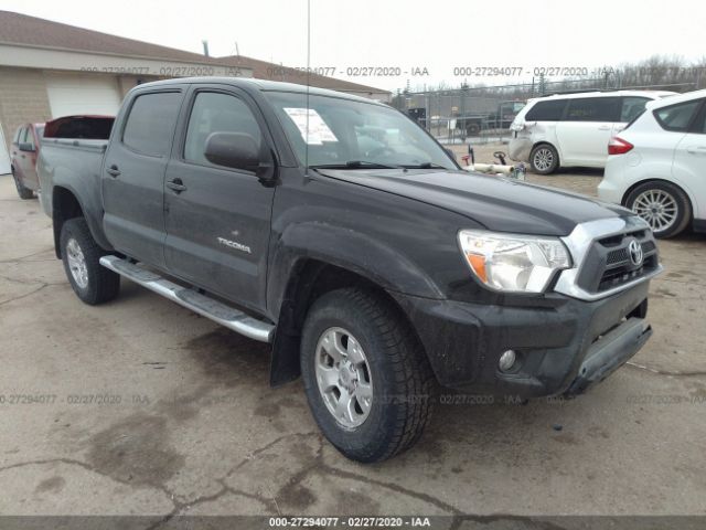 3TMLU4EN2FM190354 - 2015 TOYOTA TACOMA DOUBLE CAB/TRD PRO Black photo 1