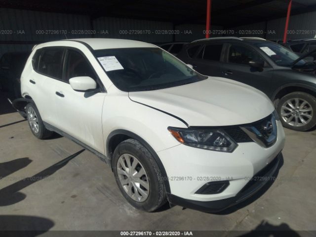 JN8AT2MTXGW012552 - 2016 NISSAN ROGUE S/SL/SV White photo 1