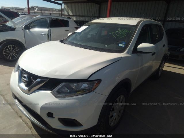 JN8AT2MTXGW012552 - 2016 NISSAN ROGUE S/SL/SV White photo 2