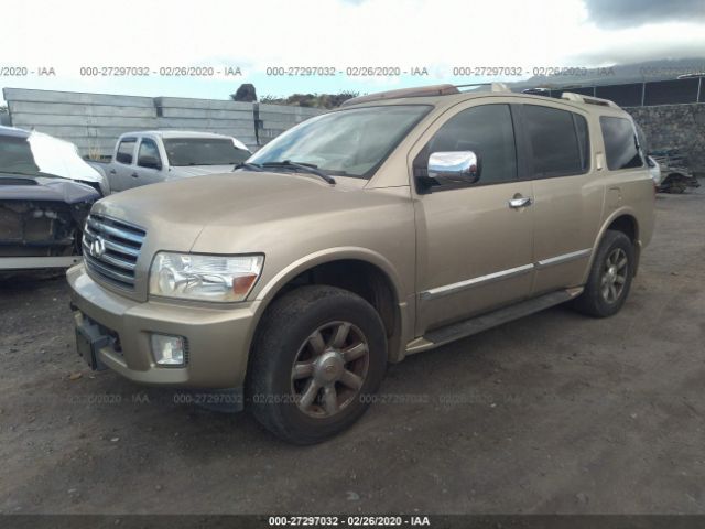 5N3AA08A55N807092 - 2005 INFINITI QX56  Gold photo 2