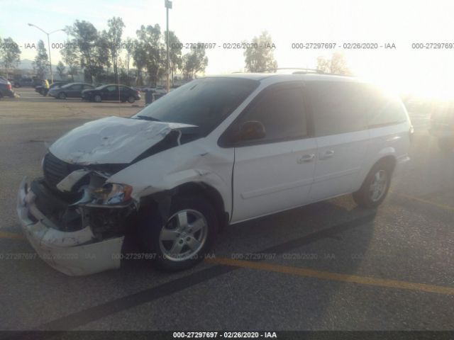 2D4GP44LX7R347943 - 2007 DODGE GRAND CARAVAN SXT White photo 2