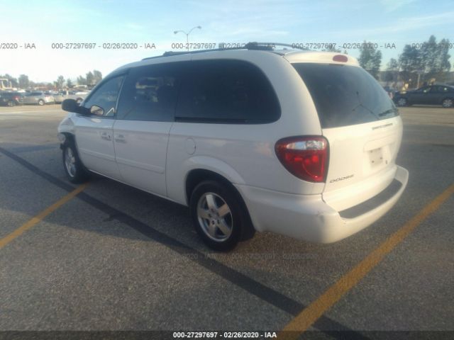 2D4GP44LX7R347943 - 2007 DODGE GRAND CARAVAN SXT White photo 3