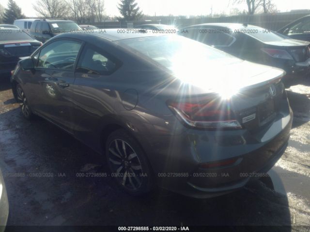 2HGFG3B07FH531626 - 2015 HONDA CIVIC EXL 灰色 照片 3