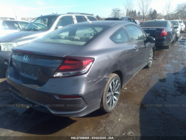 2HGFG3B07FH531626 - 2015 HONDA CIVIC EXL 灰色 照片 4