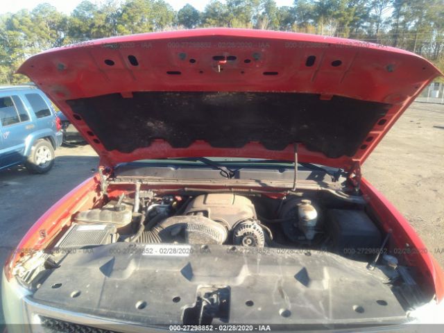 2GCEC19C971562848 - 2007 CHEVROLET SILVERADO C1500 Red photo 10