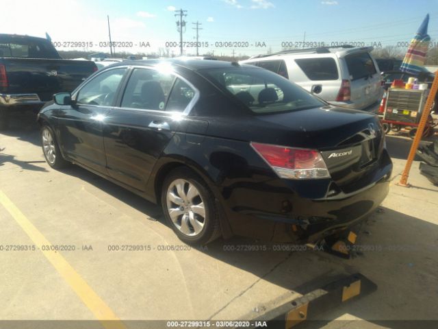 1HGCP3F88AA024017 - 2010 HONDA ACCORD EXL Black photo 3