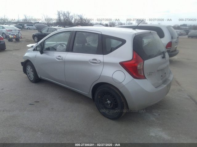 3N1CE2CP7FL384893 - 2015 NISSAN VERSA NOTE S/S PLUS/SV/SL/SR Silver photo 3