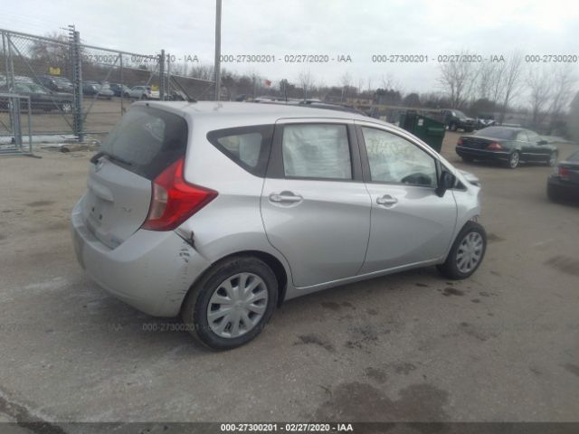 3N1CE2CP7FL384893 - 2015 NISSAN VERSA NOTE S/S PLUS/SV/SL/SR Silver photo 4