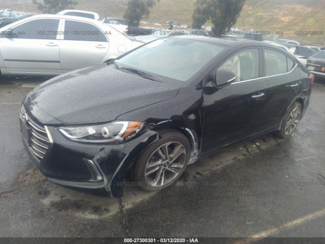 5NPD84LF4HH050285 - 2017 HYUNDAI ELANTRA SE/VALUE/LIMITED Black photo 2