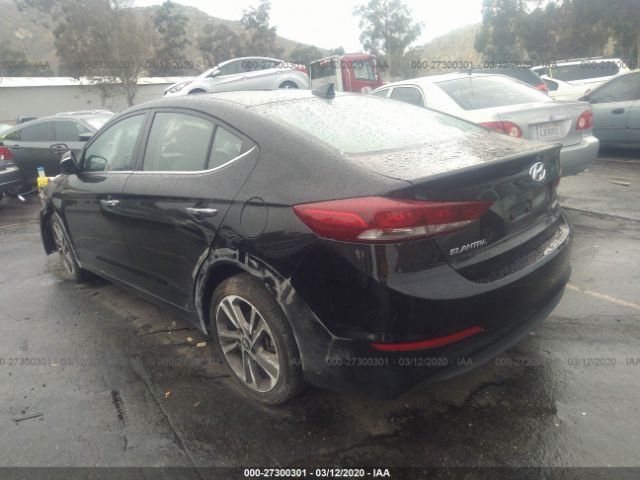 5NPD84LF4HH050285 - 2017 HYUNDAI ELANTRA SE/VALUE/LIMITED Black photo 3