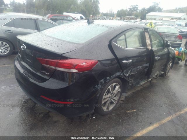 5NPD84LF4HH050285 - 2017 HYUNDAI ELANTRA SE/VALUE/LIMITED Black photo 4