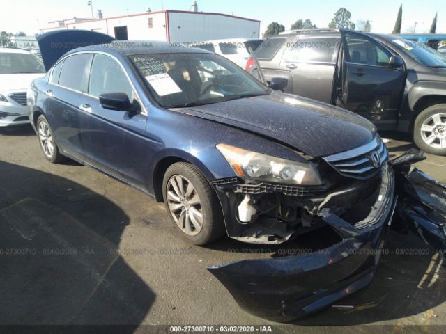 1HGCP3F80BA020917 - 2011 HONDA ACCORD EXL Blue photo 1