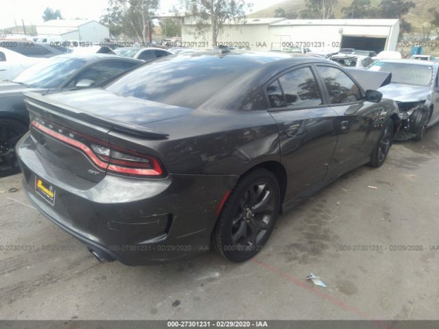 2C3CDXHG1KH740347 - 2019 DODGE CHARGER GT Gray photo 4